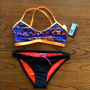 TYR two piece bikini swim suit NWT size small S